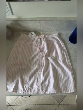 Pink Stripe A-Line Women’s Skirt